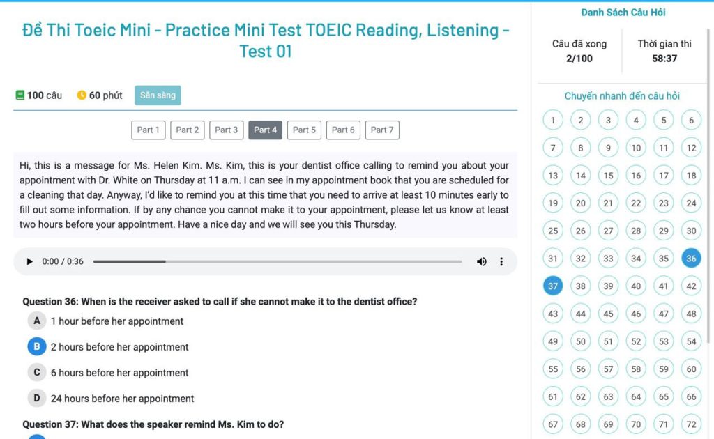 Mẹo thi TOEIC: Bí quyết đạt điểm cao dành cho người học